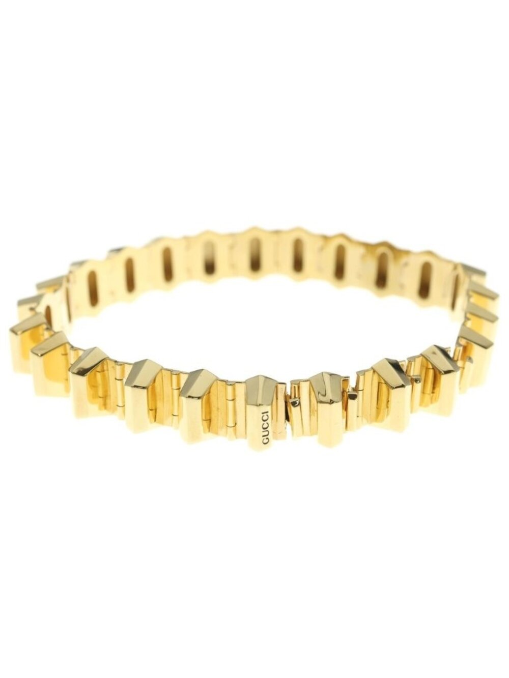 Gucci Choker Necklace with Geometric Studs Gold